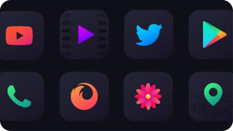 Nova Dark Icon Pack Mod Apk