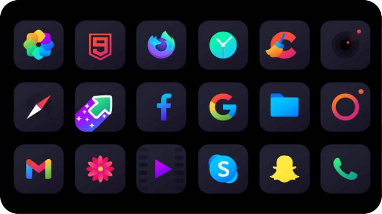 Nova Dark Icon Pack Mod Apk