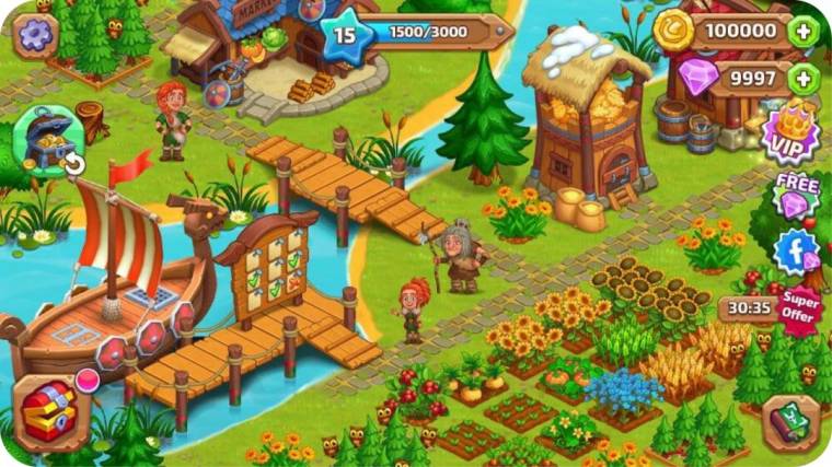 Vikings And Dragon Island Farm Mod Apk