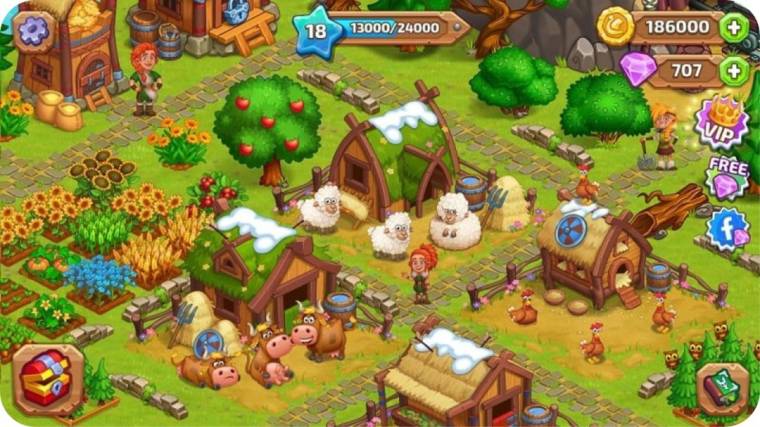 Vikings And Dragon Island Farm Mod Apk