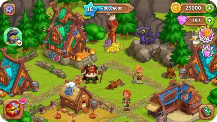 Vikings And Dragon Island Farm Mod Apk